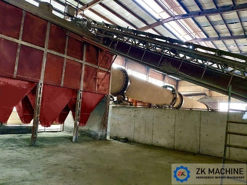 Βιομηχανικός περιστροφικός φούρνος για την καλσινάση απορροής ψευδαργύρου περιστροφικός φούρνος μοντέλο 3,5x70m σύστημα ελέγχου PLC
