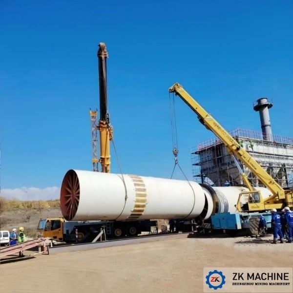 2-46t/H Βιομηχανική περιστρεφόμενη στεγνωτήρα με σύστημα ελέγχου PLC για την ξήρανση ορυκτών